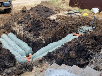 Монтаж септика